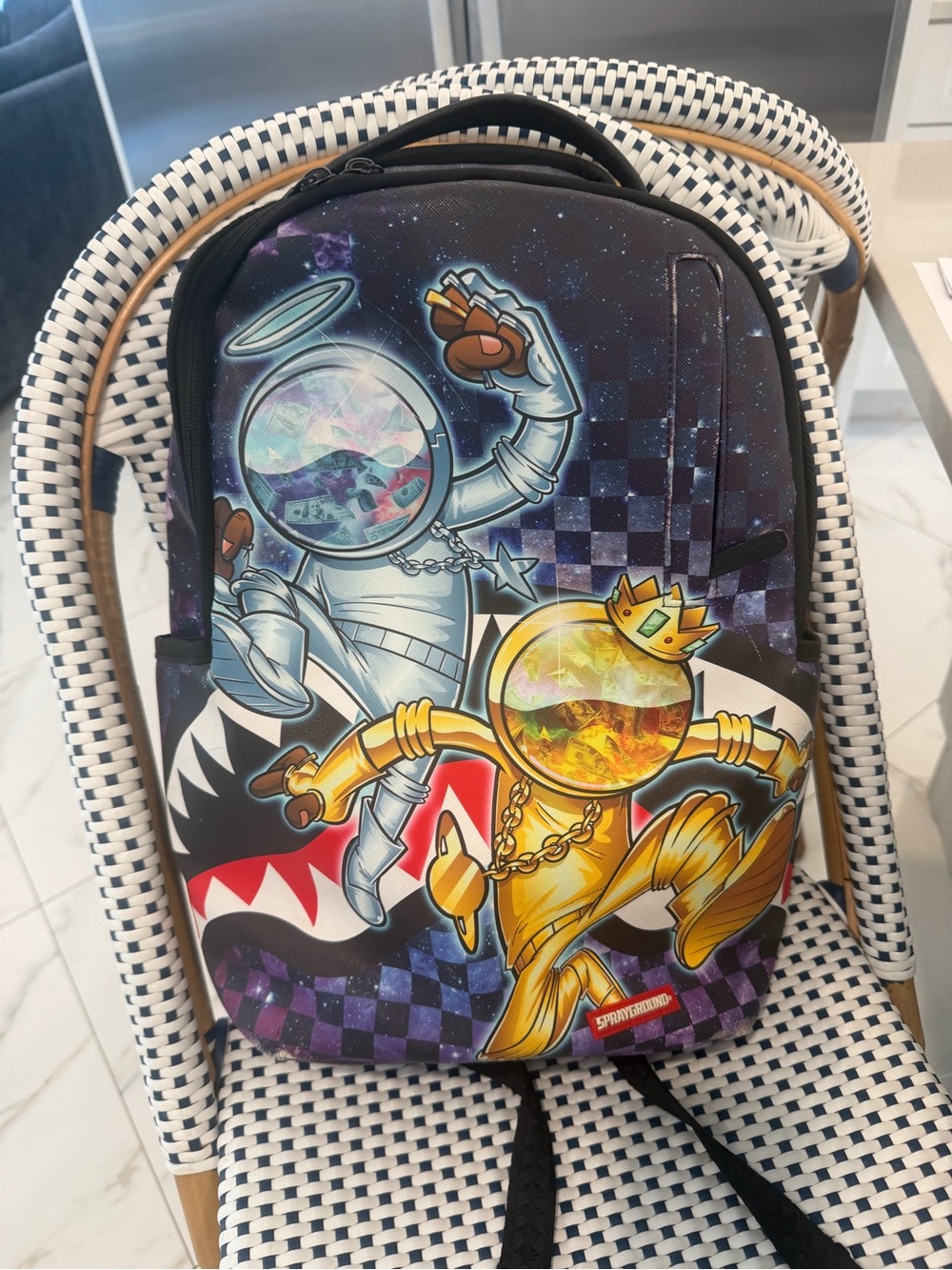 Gold & Silver Astronaut Graphic Backpack - Men